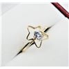Image 2 : 10KT. YELLOW GOLD 3MM NATURAL TANZANITE BABY STAR RING, 0.20CTS, W/A $1235.00, SIZE 3.75
