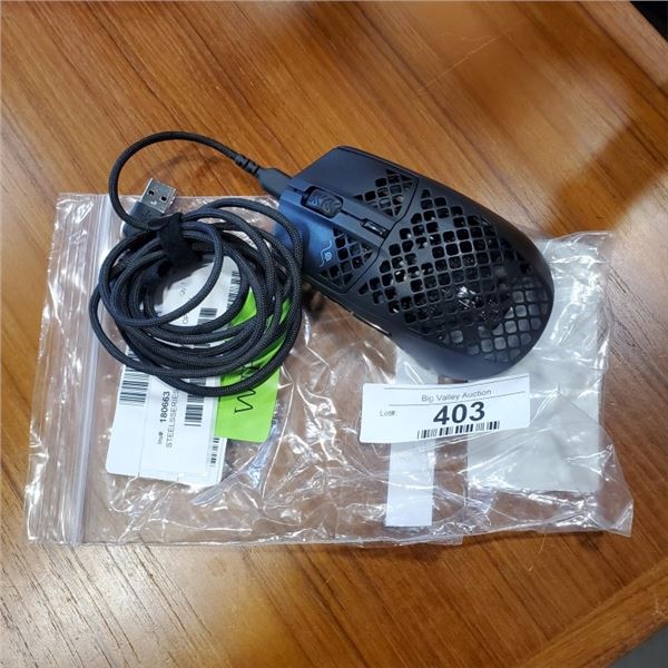 STEELSERIES AEROX 3 WIRED OPTICAL MOUSE - TESTED WORKING, RETAIL $129