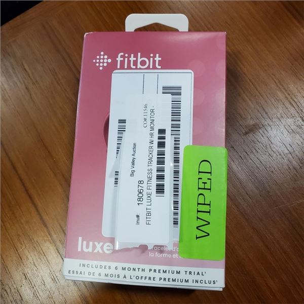 FITBIT LUXE FITNESS TRACKER W/ HR MONITOR - TESTED WORKING, RETAIL $129