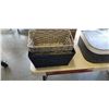 Image 3 : PAIR OF 2 DRAWERORGANIZERS WITH FAUX PLANTS AND DECORATIVE TRAYS