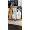 Image 1 : NEW AMAZON OVERSTOCK, INCLDING 7 TOOTHPASTE DISPENSER, 3 SINK CADDY 2 PACKS, 16 NEW KIDS CHOPSTICK S