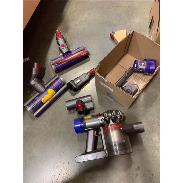 LOT OF DYSON VACUUM PARTS AND ACCESSORIES