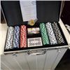 Image 2 : CASED POKER SET, CARDS, SHUFFLER ETC