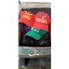 Image 1 : NIKE SB SIZE 7 SHOES, 3 ADIDAS HATS AND ROLLERBLADE PADS