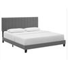 Image 2 : LIORE TRANSITIONAL KINGSIZE PLATFORM BEDFRAME, RETAIL $479