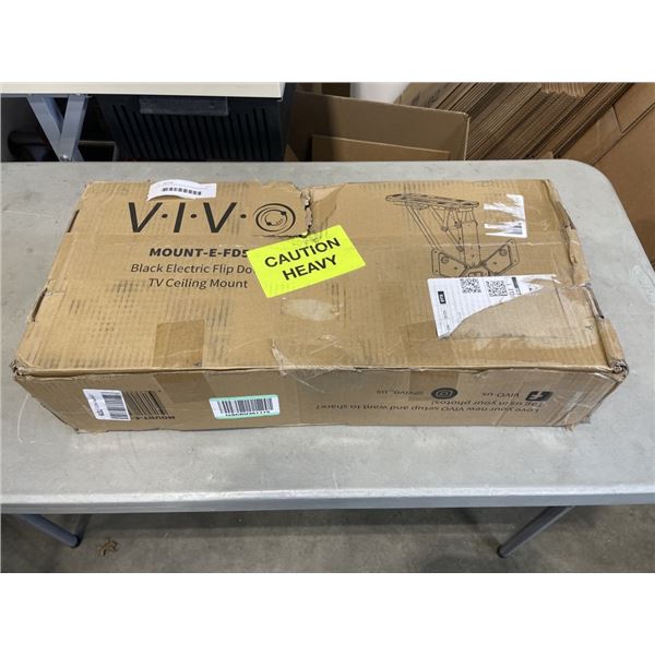 VIVO BLACK ELECTRIC FLIP DOWN CEILING TV MOUNT