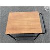 Image 3 : BRAND NEW ROLLING WOOD TOP KITCHEN ISLAND CART W/ ADJUSTABLE SHELVES