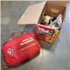 Image 1 : FIRST AID KIT AND BOX OF SUPPLIES