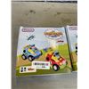 Image 2 : 4 PREXTEX CARTOON POLICE AND RACE CAR SETS