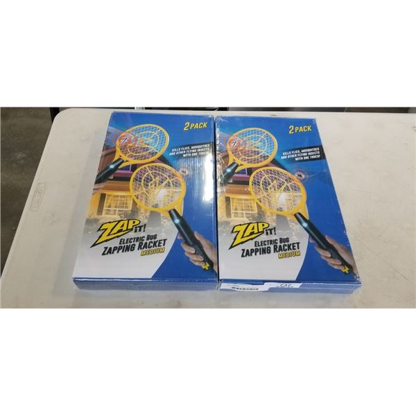 2 NEW/SEALED 2 PACK MEDIUM BUG ZAPPER WANDS - 4 WANDS TOTAL