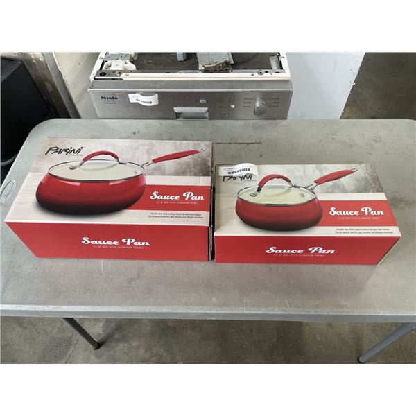 2 PARINI SACUE PANS - 3.1QT W/ LID AND 1.5QT W/ LID