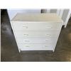 Image 1 : SMALL WHITE 4 DRAWER DRESSER