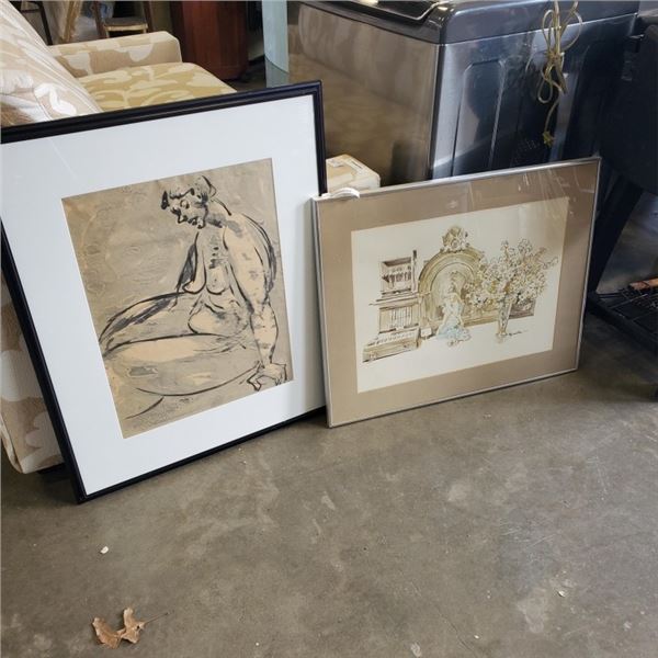 (2) PRINTS, ONE IS PICASSO