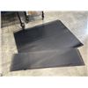 Image 1 : (2) RUBBER FLOOR MAT 3' X 4' AND (2) 4' X 1'