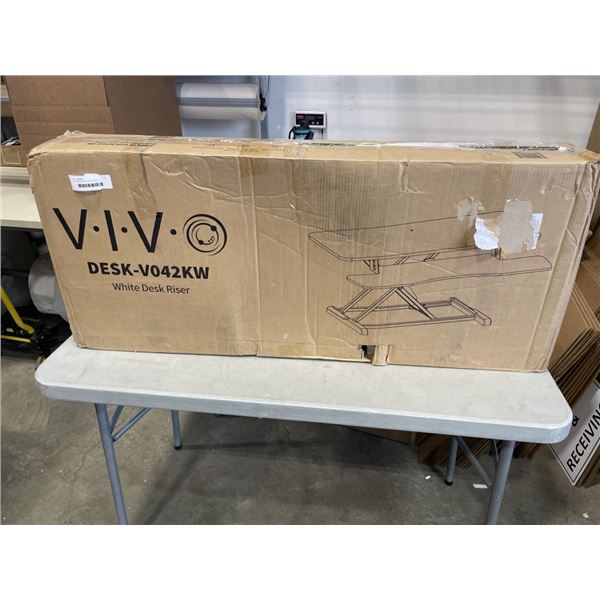 VIVO 42 INCH WHITE DESK RISER