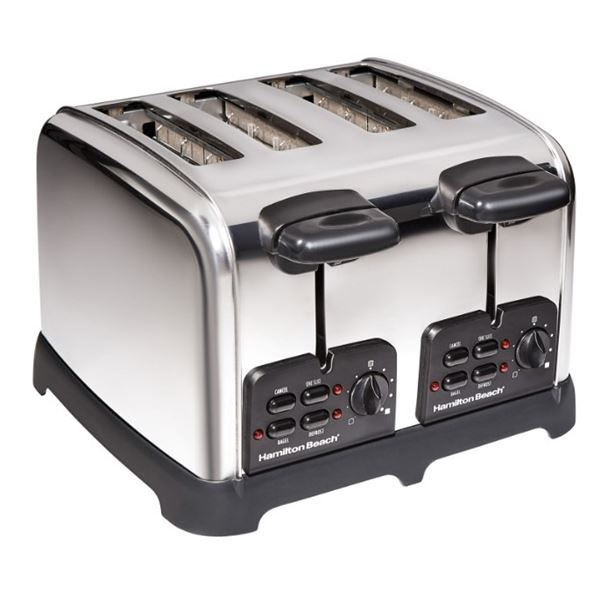 HAMILTON BEACH 4 SLICE TOASTER - TESTED WORKING, RETAIL $99
