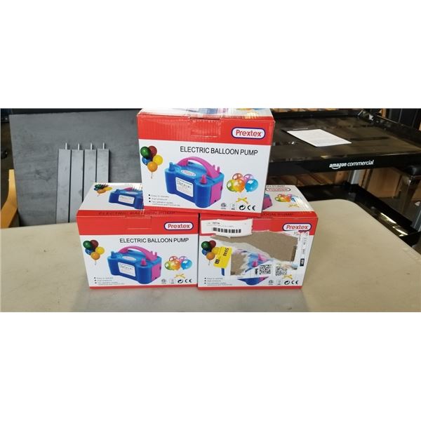 3 ELECTRIC BALLOON PUMPS