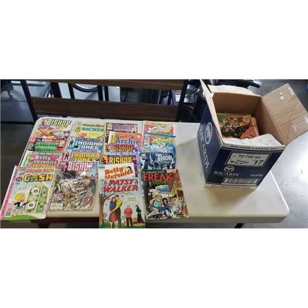 SMALL BOX OF COLLECTIBLE COMICS