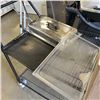 Image 2 : LOT OF STAINLESS SERVING TRAY LIDS AND MORE