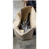 Image 2 : BOX OF KITCHEN UTENSILS AND TWO DECOR BOTTLES