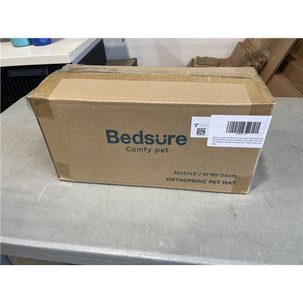LARGE DOG BED WITH REMOVABLE WASHABLE COVER