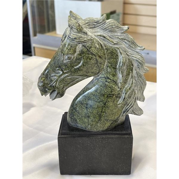 NEW GREEN HORSE MARBLE FIGURE