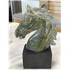 Image 1 : NEW GREEN HORSE MARBLE FIGURE