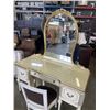 Image 2 : ANTIQUE VANITY DRESSER WITH MIRROR AND CHAIR
