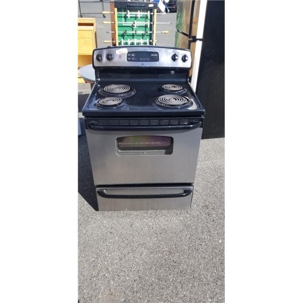 GE STOVE, STAINLESS