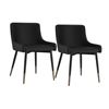Image 1 : SET OF 2 INSPIRE CONTEMPORARY FAUX LEATHER SIDE CHAIRS, RETAIL $518