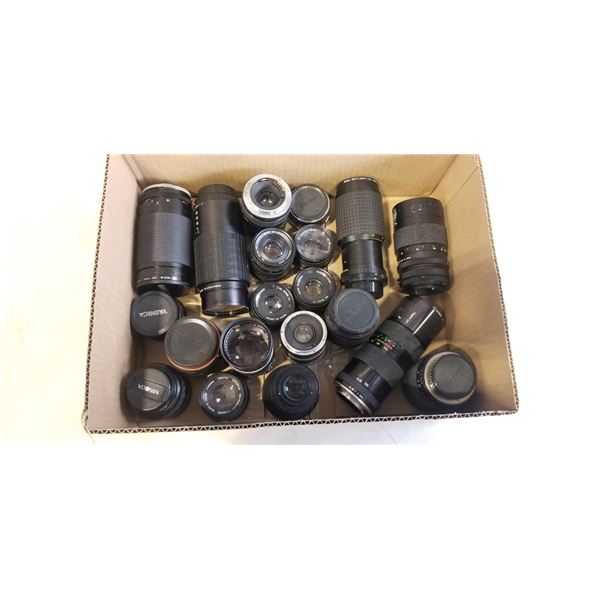 ASSORTED VINTAGE CAMERA LENSES