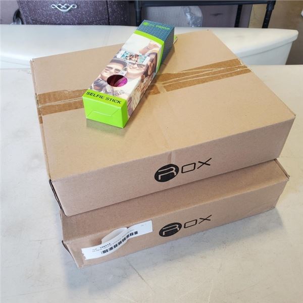 24 NEW SELFIE STICKS, ASSORTED COLORS, 2 CASES OF 12