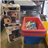 Image 2 : LOT OF ORGANIZER BINS AND FUNKO POPS