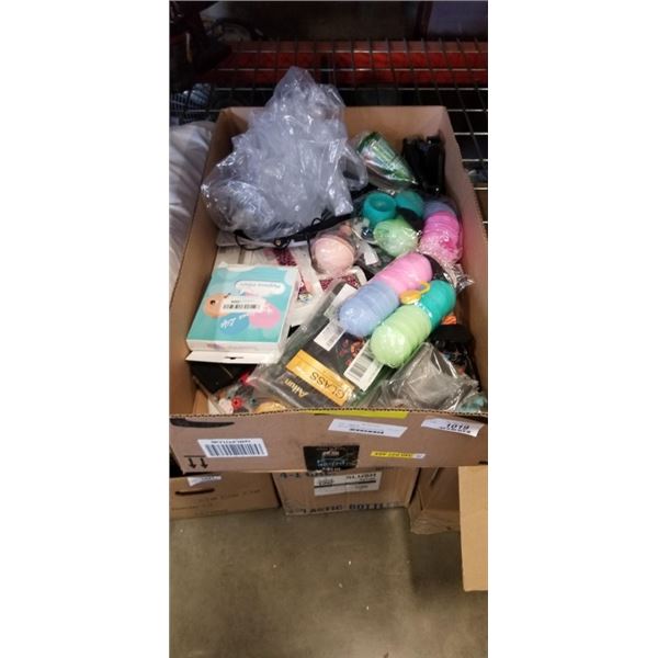 BOX OF VARIOUS NEW AMAZON ITEMS