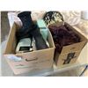 Image 1 : BOX OF BOOTS, SCRUB BRUSHES, HAIR REMOVAL DEVICE AND MORE