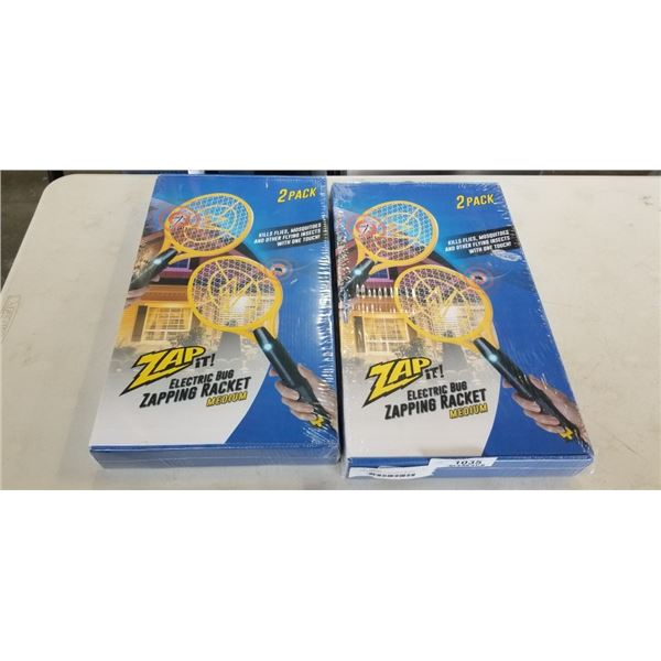 2 NEW/SEALED 2 PACK MEDIUM BUG ZAPPER WANDS - 4 WANDS TOTAL