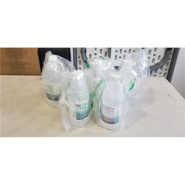 GEORGE'S 100% ALOE VERA, 4 X QUART SIZE AND 1 HALF GALLON
