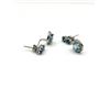 Image 2 : STERLING SILVER NATURAL BLUE TOPAZ (2.62CT) WITH CZ (0.25CT) EARRING, W/A $420.00. BLUE TOPAZ IS THE