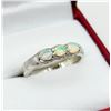 Image 2 : STERLING SILVER 4.4MM NATURAL OPAL (0.40CT) RING, SIZE 7, RETAIL $300. OPAL IS A SYMBOL OF HOPE AND 