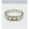 Image 3 : STERLING SILVER 4.4MM NATURAL OPAL (0.40CT) RING, SIZE 7, RETAIL $300. OPAL IS A SYMBOL OF HOPE AND 
