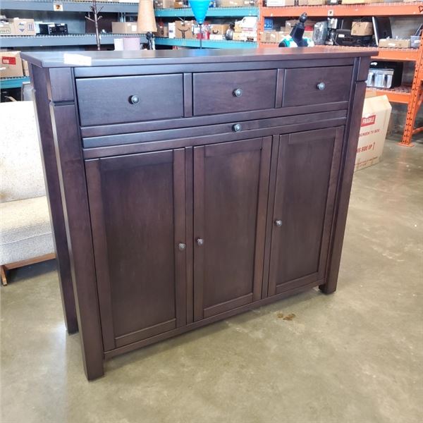 DARK WOOD HUTCH