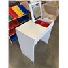 Image 3 : WHITE VANITY DESK WITH DRAWER AND FLIP UP MIRROR