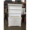 Image 1 : 2 PIECE WHITE 6 DRAWER DRESSER/SHELF