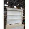 Image 2 : 2 PIECE WHITE 6 DRAWER DRESSER/SHELF
