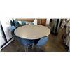 Image 1 : ROUND TABLE WITH 5 TUB CHAIRS