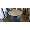 Image 2 : ROUND TABLE WITH 5 TUB CHAIRS
