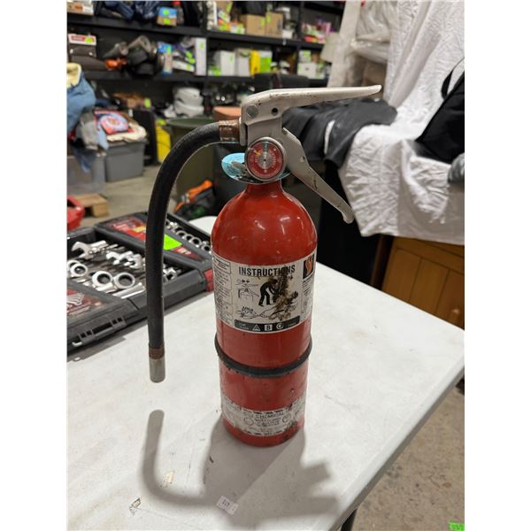 Fire extinguisher missing pin