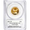 Image 2 : 2011-W $10 Proof American Gold Eagle Coin PCGS PR70DCAM Philip Diehl Signature