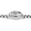Image 6 : Rolex Ladies Stainless Steel Silver Index Sapphire and Diamond Date Wristwatch