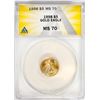 Image 1 : 1998 $5 American Gold Eagle Coin ANACS MS70
